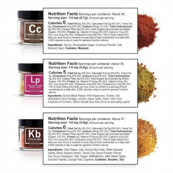Spiceology Mini Jar Rub Collection Gourmet Spice Blends Gift-2