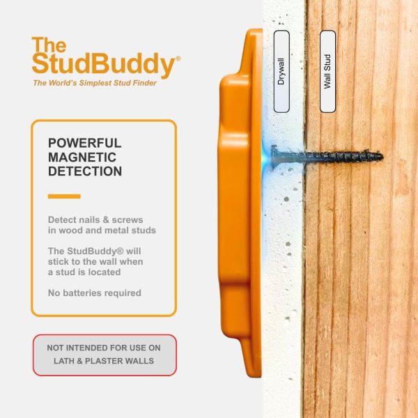 StudBuddy Magnetic Stud Finder USA Made Drywall Tool-2