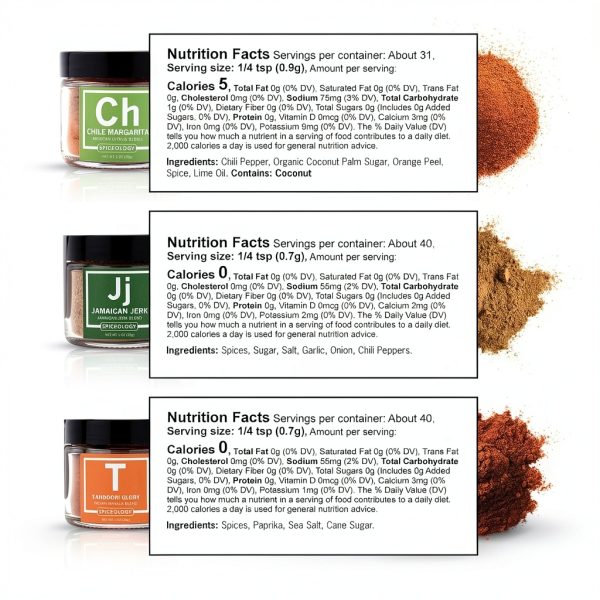 Spiceology Mini Jar Rub Collection Gourmet Spice Blends Gift-8