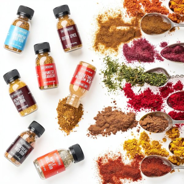 Chef Enthusiast BBQ Spice Rubs Set 24 Gourmet Seasonings-4