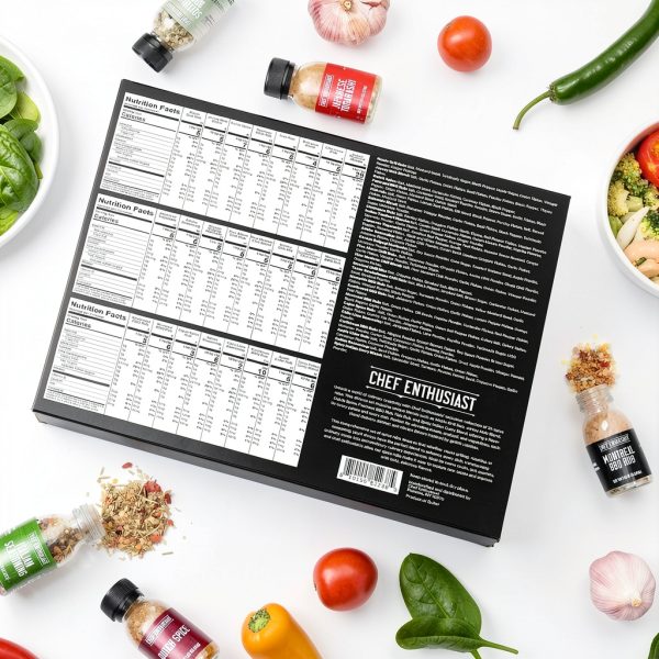 Chef Enthusiast BBQ Spice Rubs Set 24 Gourmet Seasonings-5