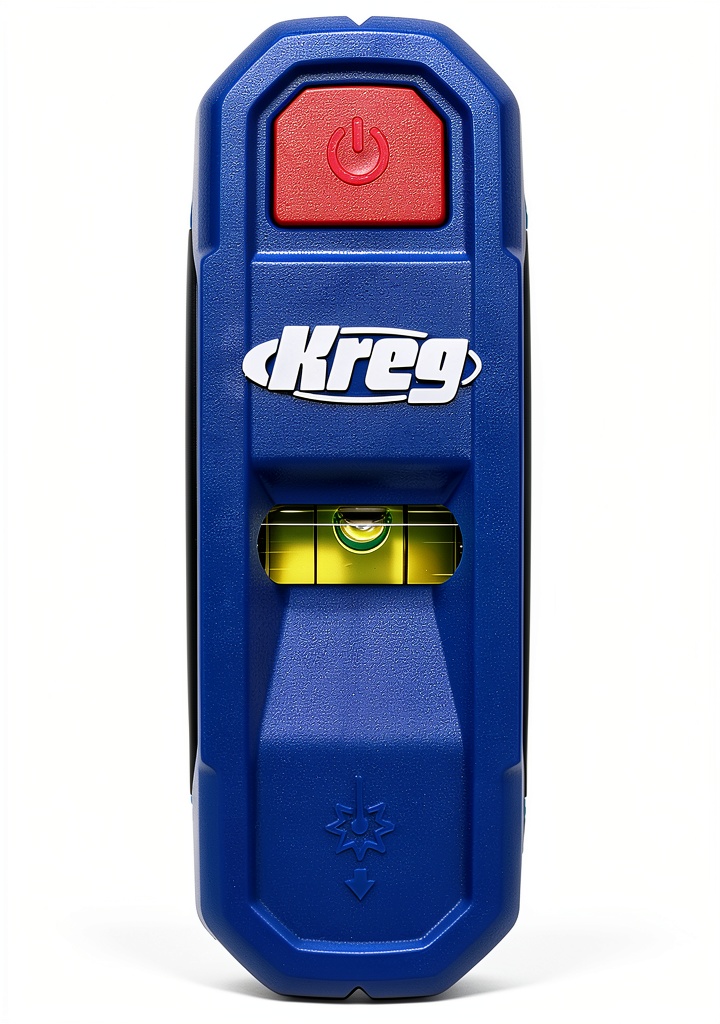 Kreg Magnetic Stud Finder in use on a drywall surface