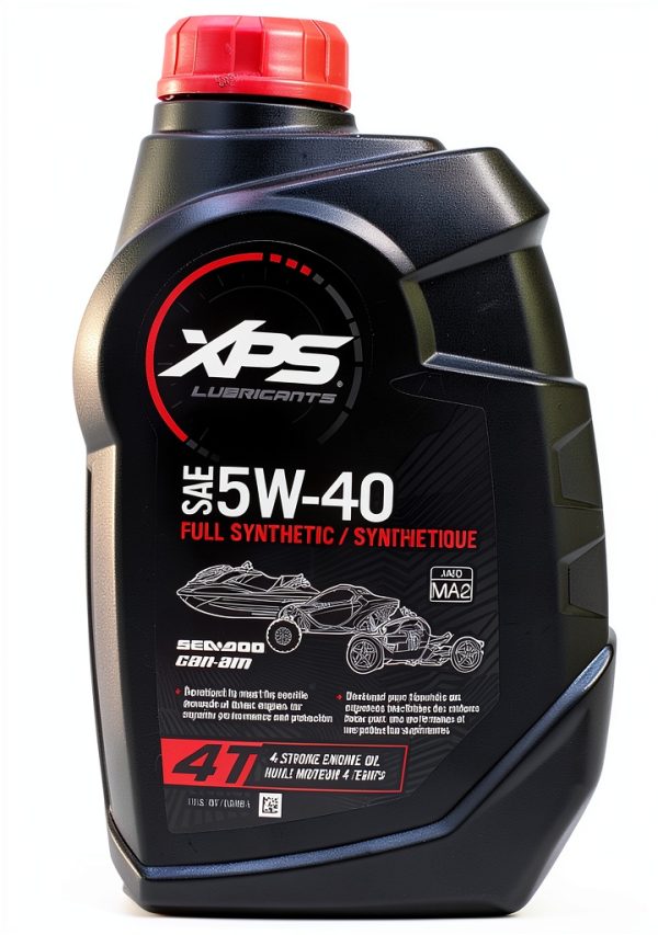 5W-40 UTV Engine Oil by BRP - 3 Quart Can with Filter, O-Ring, Funnel-1