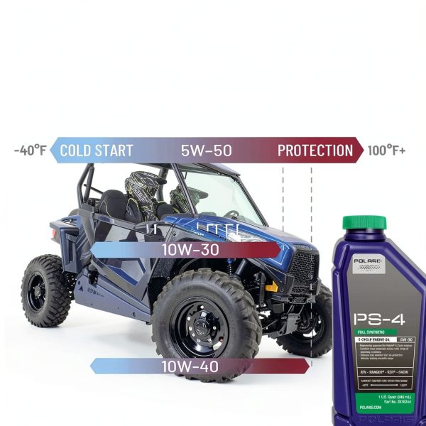Polaris 5W-50 Synthetic Engine Oil Kit 2 Qt with Filter and Washer-7