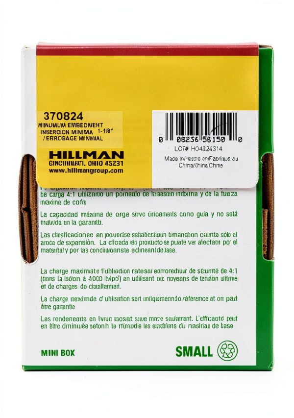 Hex Head Sleeve Anchor by Hillman 1/4" x 2-1/4" Zinc-Plated 40-Pack-5