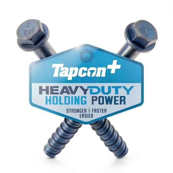 Tapcon+ 1/2" x 3" Hex Head Concrete Anchors Blue Climaseal 10-Pack-3