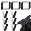 Softball Sleeve Holders by Ipercox - Black/White Velcro Ties 10 Pack-0