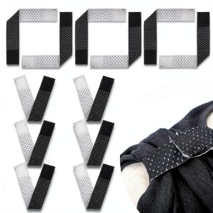 Softball Sleeve Holders by Ipercox - Black/White Velcro Ties 10 Pack-0