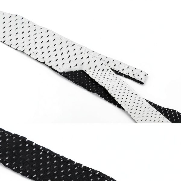 Softball Sleeve Holders by Ipercox - Black/White Velcro Ties 10 Pack-2