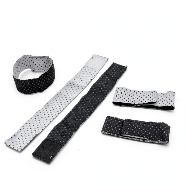 Softball Sleeve Holders by Ipercox - Black/White Velcro Ties 10 Pack-5