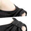 Softball Sleeve Holders by Ipercox - Black/White Velcro Ties 10 Pack-3