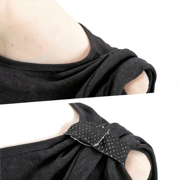 Softball Sleeve Holders by Ipercox - Black/White Velcro Ties 10 Pack-3