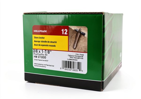 Hex Head Sleeve Anchor by Hillman 3/8 x 1-7/8 Zinc Plated 50 Pack-1